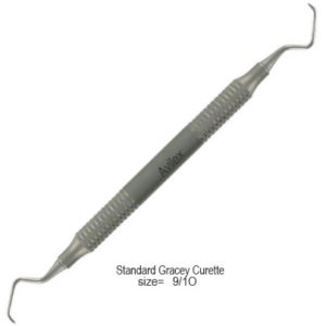 Rigid Gracey curettes, a thicker, stronger shank. Long contra-angle. Double-ended, easy-grip handle.