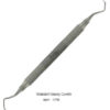 Image result for standard gracey curette 17/18 The 17/18 Gracey Curette is designed to improve access to the distal surfaces of posterior teeth. The deep angle of the shank, along with multiple bends, provides crown clearance and prevents interference of the handle with the opposing arch and teeth.